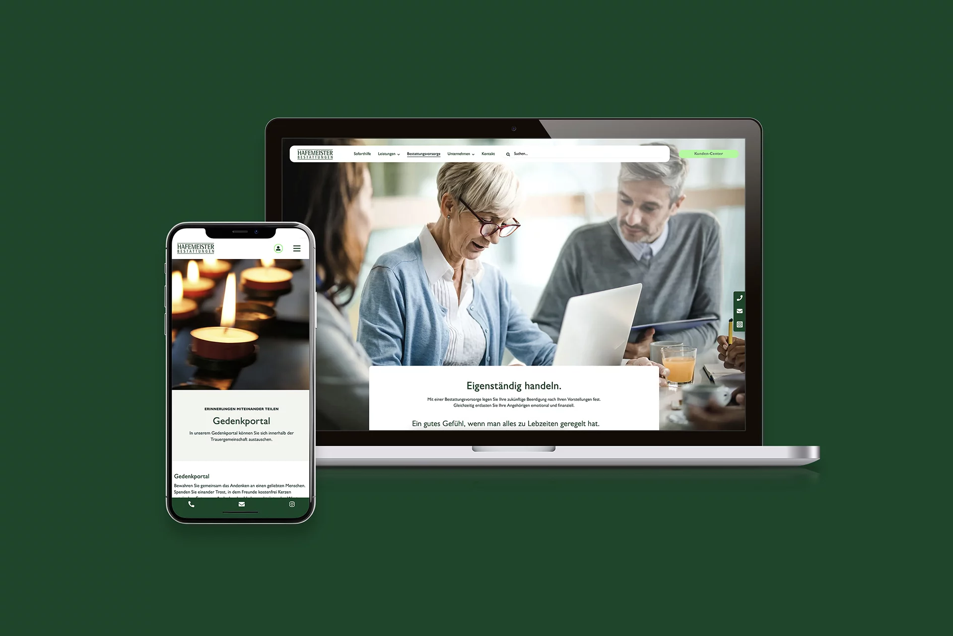 2. Hafemeister Bestattungen_Website_handy laptop