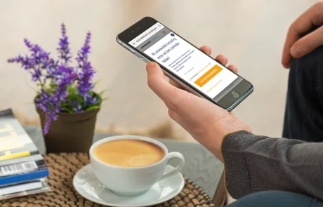 Mockup Smartphone Webseite