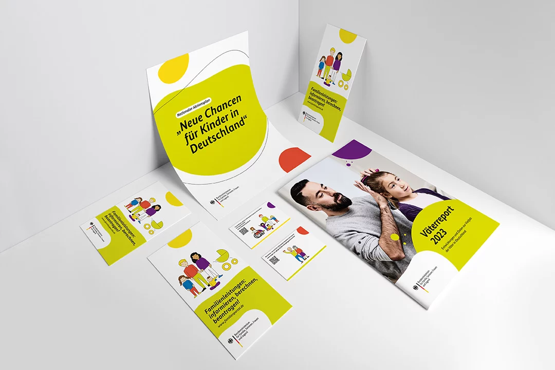 Corporate Designs für das Bundesministerium für Familie, Senioren, Frauen und Jugend