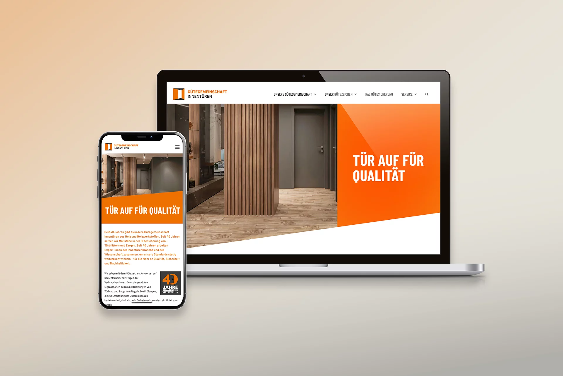 Gütegemeinschaft Innentüren Website